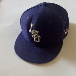 New Era Purple Kids Cap with LSU Logo